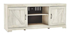 Mueble Para Tv Con 6 Estantes, Color Blanco, 3 Niveles