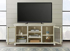 Imagen de Mueble Para Tv Con 7 Estantes De Madera Color Blanco.