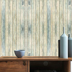 Papel Pintado De Madera Azul Autoadhesivo en internet