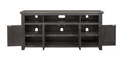 Mueble Para Tv De Madera Color Gris De 4 Niveles. - comprar online