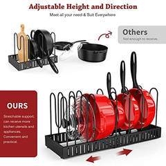 Estantería Y Organizador De Cocina 8 Niveles, Negro, Vanfree - comprar online