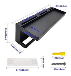 Estantería Flotante Multiusos De Metal Color Negro 1 Pieza. en internet