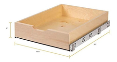 Cajonera De Madera Con Cierre Suave De Madera Color Marrón.