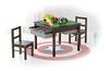Utex Juego De Mesa De Actividades Con 2 Sillas Para Niños