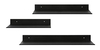 Estantería De Metal Para Baño Color Negro, 3 Unidades