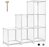 Estantería De Almacenamiento 6 Cubos, Blanco, Guanjun