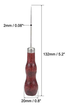 Uxcell - Herramienta De Punzón Con Mango De Madera Forma - comprar online