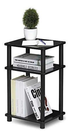Mesa Auxiliar De Metal Color Negro De 3 Niveles. - Danielle's Store