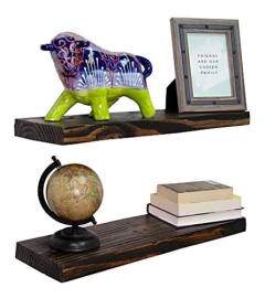 Estanterías Flotantes De Madera Color Marrón/2 Unidades. - comprar online