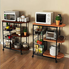 Estantería De Cocina De 3 Niveles, Metal Madera.suler