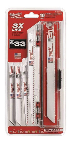 Milwaukee Sawzall Blade Set (10 Piece) 49-22-1110 - Danielle's Store