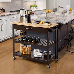 Estanterías, Carrito De Cocina Con Ruedas Con Cajón - comprar online