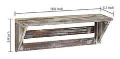 Mygift - Juego De 2 Estantes De Madera Blanca Vintage De 17 - Danielle's Store