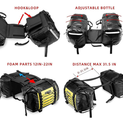 Alforjas Impermeables Rockbros, Para Motocicleta, 2 Piezas