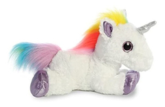 Aurora World Flopsie Peluche Animal, Rainbow Unicorn, 12 - comprar online