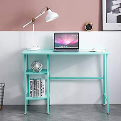 Escritorio Para Pc De Madera Color Azul/2 Niveles De 43 In. - Danielle's Store