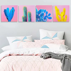 Cactus Home Decoración De Pared Arte Para Sala De Estar, - comprar online