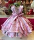 Vestido Festa Infantil Rosa Borboletas - comprar online