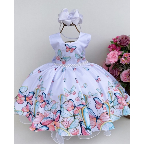 Vestido festa infantil Borboleta