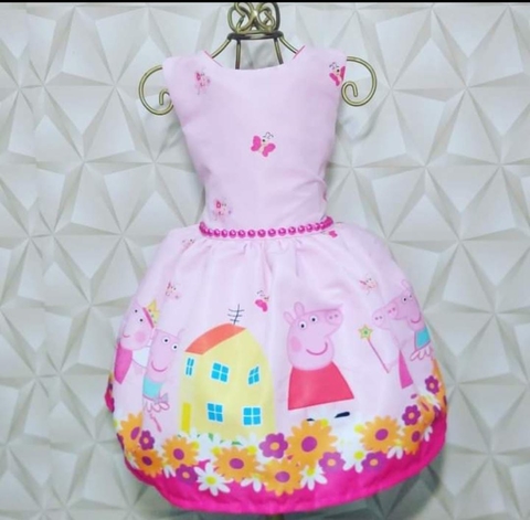 Vestido Temático Peppa Pig