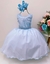 Vestido Festa Infantil Azul