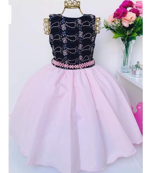 Vestido Festa Infantil Rosa