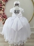 Vestido branco batizado, daminha - comprar online