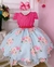 Vestido festa infantil pink