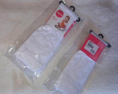 Meia calça algodão branca