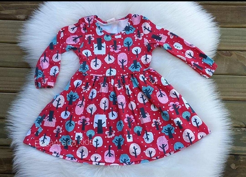 vestido menina manga longa