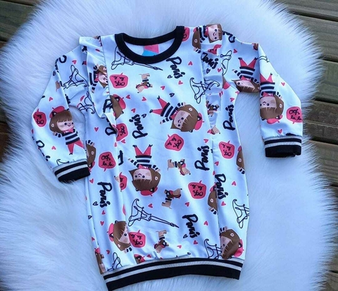 Vestido manga longa menina