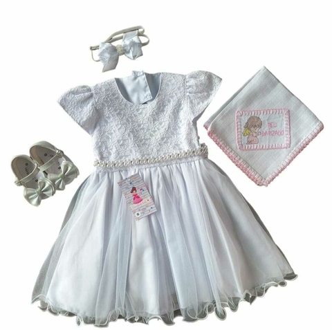 Vestido Batizado e daminha