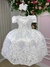 vestido branco renda infantil