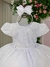 Vestido batizado daminha branco - comprar online