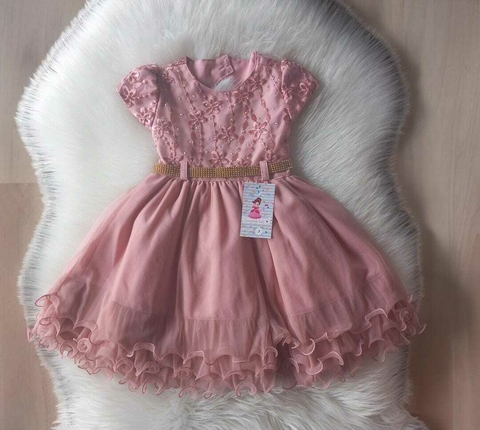 Vestido festa infantil rose - comprar online