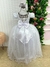 Vestido infatil daminha branco longo - Encantada Kids