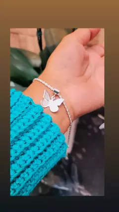 Pulseira Cordão Baiano com Borboleta