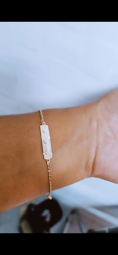 Pulseira Infantil Placa com coração - comprar online