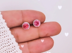 Brinco Ponto Luz Pink