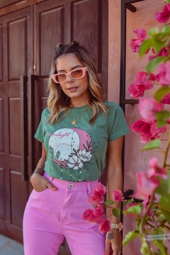 T-Shirt Estonada Moonlight - Pitanga Vichy1