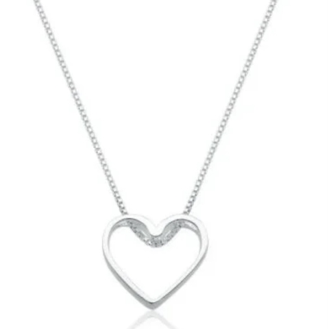 COLAR CORAÇÃO VAZADO