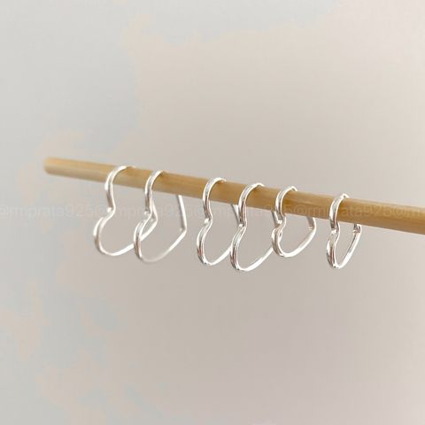 KIT BRINCO TRIO ARGOLA CORAÇÃO LISO