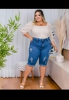 SHORTS BERMUDA JEANS PLUS SIZE