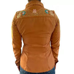 Camisete Minuty Bordada Flores Terra 1558.2 - Barcelos Country