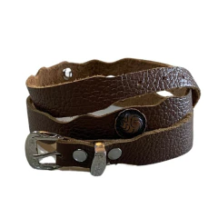 Bandinha Para Chapéu Couro Marrom BC190 - comprar online