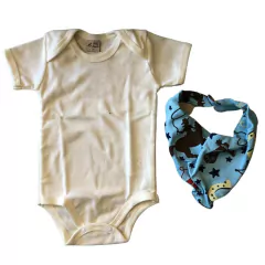 Body Baby Ranch MC Branco Bandana Azul B102 - comprar online