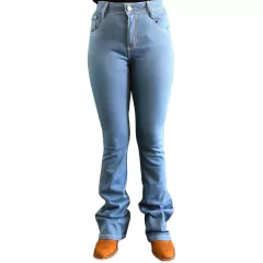 Calça Feminina Terra De Peão Flare Up Delavê 30058.81