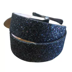 Cinto Couro Preto c/Gliter C790 - comprar online