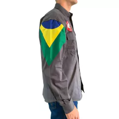 Camisa Masculina Radade ML BR HC Chumbo RDA04 na internet