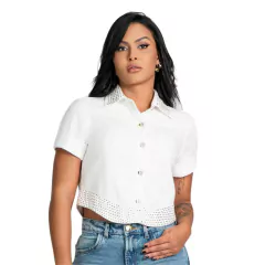 Cropped Buphallos Alfaiataria Com Brilhos BPL1118